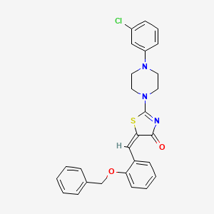 5-[2-(benzyloxy)benzylidene]-2-[4-(3-chlorophenyl)-1-piperazinyl]-1,3-thiazol-4(5H)-one