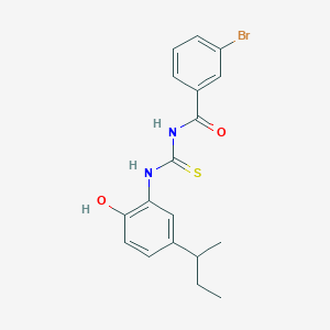 3-bromo-N-{[(5-sec-butyl-2-hydroxyphenyl)amino]carbonothioyl}benzamide