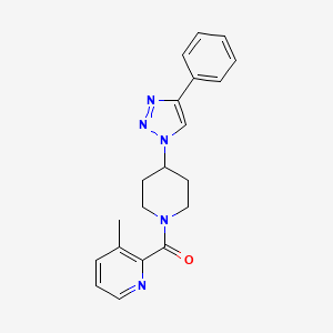 3-methyl-2-{[4-(4-phenyl-1H-1,2,3-triazol-1-yl)-1-piperidinyl]carbonyl}pyridine