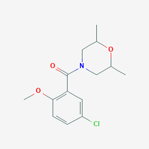 4-(5-chloro-2-methoxybenzoyl)-2,6-dimethylmorpholine