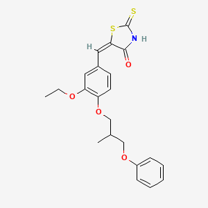 5-[3-ethoxy-4-(2-methyl-3-phenoxypropoxy)benzylidene]-2-thioxo-1,3-thiazolidin-4-one