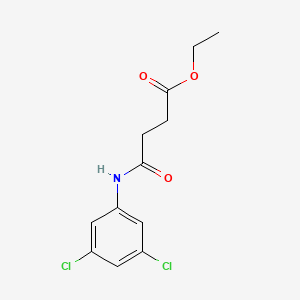 molecular formula C12H13Cl2NO3 B3952559 ethyl 4-[(3,5-dichlorophenyl)amino]-4-oxobutanoate 