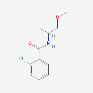 molecular formula C11H14ClNO2 B3952578 2-chloro-N-(2-methoxy-1-methylethyl)benzamide 