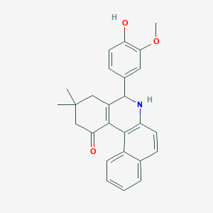 5-(4-hydroxy-3-methoxyphenyl)-3,3-dimethyl-3,4,5,6-tetrahydrobenzo[a]phenanthridin-1(2H)-one