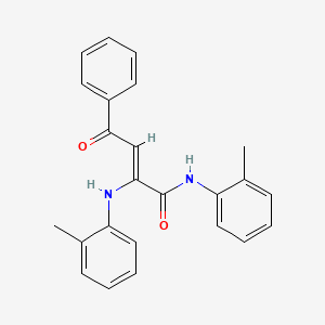 molecular formula C24H22N2O2 B3952658 N-(2-methylphenyl)-2-[(2-methylphenyl)amino]-4-oxo-4-phenyl-2-butenamide 