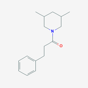 3,5-dimethyl-1-(3-phenylpropanoyl)piperidine