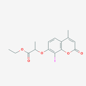 ethyl 2-[(8-iodo-4-methyl-2-oxo-2H-chromen-7-yl)oxy]propanoate