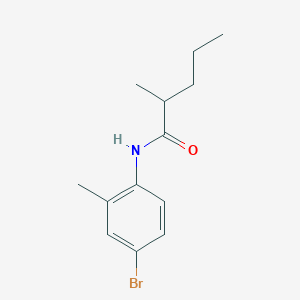 molecular formula C13H18BrNO B3952701 N-(4-bromo-2-methylphenyl)-2-methylpentanamide 