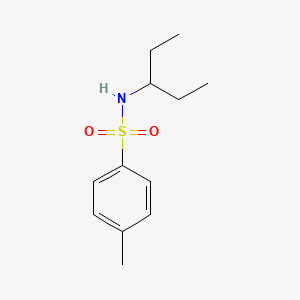 molecular formula C12H19NO2S B3952711 N-(1-ethylpropyl)-4-methylbenzenesulfonamide 