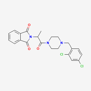 2-{2-[4-(2,4-dichlorobenzyl)-1-piperazinyl]-1-methyl-2-oxoethyl}-1H-isoindole-1,3(2H)-dione