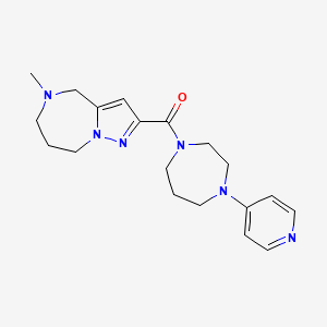 5-methyl-2-[(4-pyridin-4-yl-1,4-diazepan-1-yl)carbonyl]-5,6,7,8-tetrahydro-4H-pyrazolo[1,5-a][1,4]diazepine