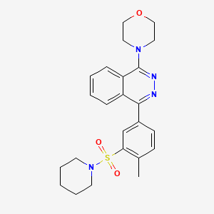 1-[4-methyl-3-(1-piperidinylsulfonyl)phenyl]-4-(4-morpholinyl)phthalazine