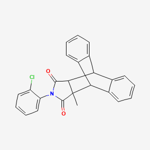 17-(2-Chlorophenyl)-15-methyl-17-azapentacyclo[6.6.5.0~2,7~.0~9,14~.0~15,19~]nonadeca-2,4,6,9,11,13-hexaene-16,18-dione (non-preferred name)