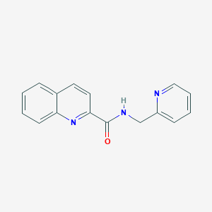 N-(pyridin-2-ylmethyl)quinoline-2-carboxamide