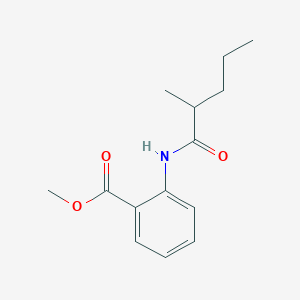 molecular formula C14H19NO3 B3952871 methyl 2-[(2-methylpentanoyl)amino]benzoate 