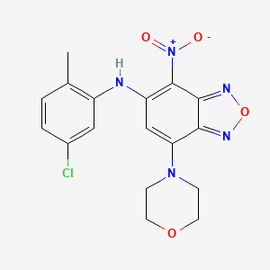 N-(5-chloro-2-methylphenyl)-7-(4-morpholinyl)-4-nitro-2,1,3-benzoxadiazol-5-amine