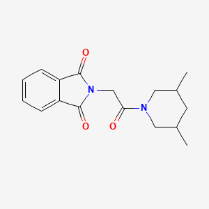 molecular formula C17H20N2O3 B3952883 2-[2-(3,5-dimethyl-1-piperidinyl)-2-oxoethyl]-1H-isoindole-1,3(2H)-dione 