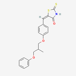 5-[4-(2-methyl-3-phenoxypropoxy)benzylidene]-2-thioxo-1,3-thiazolidin-4-one