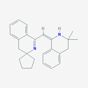 molecular formula C25H28N2 B395293 1-[(3,3-Dimethyl-3,4-dihydro-1-isoquinolinyl)methylene]-1,2,3,4-tetrahydrospiro[isoquinoline-3,1'-cyclopentane] 