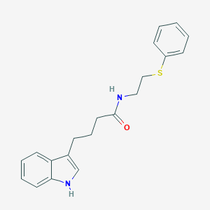 molecular formula C20H22N2OS B395298 4-(1H-Indol-3-yl)-N-(2-phenylsulfanyl-ethyl)-butyramide 