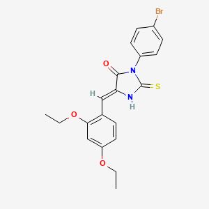 3-(4-bromophenyl)-5-(2,4-diethoxybenzylidene)-2-thioxo-4-imidazolidinone