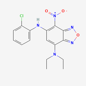 N~6~-(2-chlorophenyl)-N~4~,N~4~-diethyl-7-nitro-2,1,3-benzoxadiazole-4,6-diamine