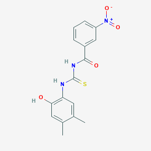 N-[(2-hydroxy-4,5-dimethylphenyl)carbamothioyl]-3-nitrobenzamide