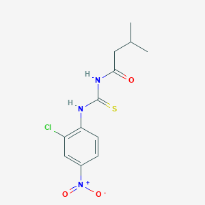 N-{[(2-chloro-4-nitrophenyl)amino]carbonothioyl}-3-methylbutanamide