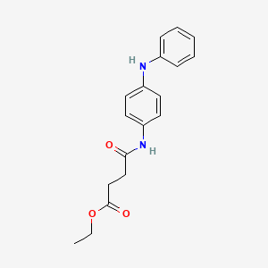 ethyl 4-[(4-anilinophenyl)amino]-4-oxobutanoate