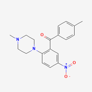 (4-methylphenyl)[2-(4-methyl-1-piperazinyl)-5-nitrophenyl]methanone