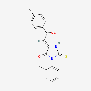 3-(2-methylphenyl)-5-[2-(4-methylphenyl)-2-oxoethylidene]-2-thioxo-4-imidazolidinone