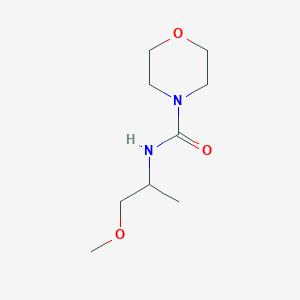 molecular formula C9H18N2O3 B3953055 N-(2-methoxy-1-methylethyl)-4-morpholinecarboxamide 