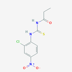 N-[(2-chloro-4-nitrophenyl)carbamothioyl]propanamide