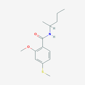 2-methoxy-N-(1-methylbutyl)-4-(methylthio)benzamide