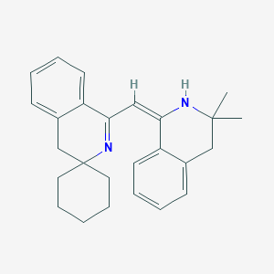 molecular formula C26H30N2 B395317 1-[(3,3-Dimethyl-3,4-dihydro-1-isoquinolinyl)methylene]-1,2,3,4-tetrahydrospiro[isoquinoline-3,1'-cyclohexane] 