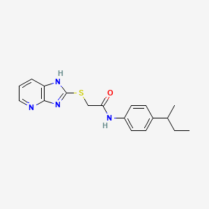 N-[4-(BUTAN-2-YL)PHENYL]-2-{3H-IMIDAZO[4,5-B]PYRIDIN-2-YLSULFANYL}ACETAMIDE