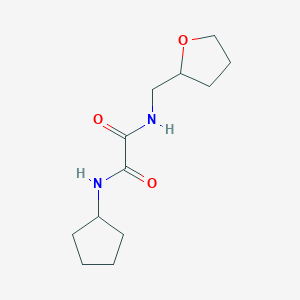 molecular formula C12H20N2O3 B3953198 N-cyclopentyl-N'-(tetrahydro-2-furanylmethyl)ethanediamide 