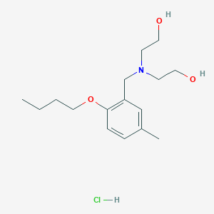 molecular formula C16H28ClNO3 B3953207 2,2'-[(2-butoxy-5-methylbenzyl)imino]diethanol hydrochloride 