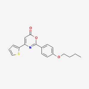 2-(4-butoxyphenyl)-4-(2-thienyl)-6H-1,3-oxazin-6-one