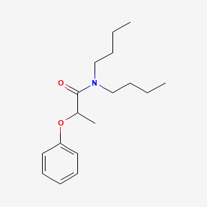 molecular formula C17H27NO2 B3953284 N,N-dibutyl-2-phenoxypropanamide 