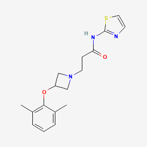 3-[3-(2,6-dimethylphenoxy)azetidin-1-yl]-N-1,3-thiazol-2-ylpropanamide