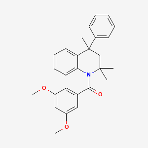 1-(3,5-dimethoxybenzoyl)-2,2,4-trimethyl-4-phenyl-1,2,3,4-tetrahydroquinoline