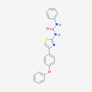 molecular formula C22H17N3O2S B395341 N-[4-(4-phenoxyphenyl)-1,3-thiazol-2-yl]-N'-phenylurea 