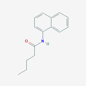 molecular formula C15H17NO B3953416 N-1-naphthylpentanamide 