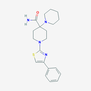 molecular formula C20H26N4OS B395342 1'-(4-Phenyl-thiazol-2-yl)-[1,4']bipiperidinyl-4'-carboxylic acid amide 