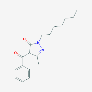 molecular formula C18H24N2O2 B395344 4-苯甲酰-2-庚基-5-甲基-4H-吡唑-3-酮 