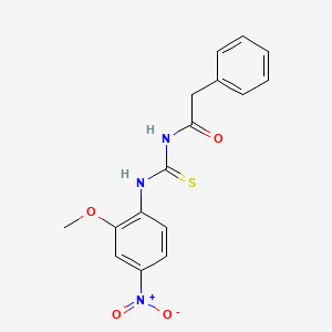 N-{[(2-methoxy-4-nitrophenyl)amino]carbonothioyl}-2-phenylacetamide