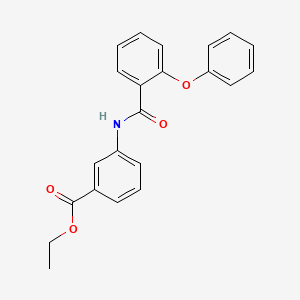 molecular formula C22H19NO4 B3953489 ethyl 3-[(2-phenoxybenzoyl)amino]benzoate 