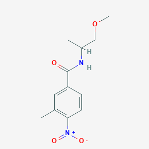 molecular formula C12H16N2O4 B3953504 N-(2-methoxy-1-methylethyl)-3-methyl-4-nitrobenzamide 