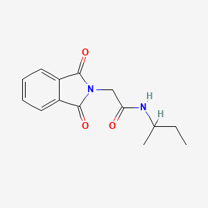 molecular formula C14H16N2O3 B3953522 N-(sec-butyl)-2-(1,3-dioxo-1,3-dihydro-2H-isoindol-2-yl)acetamide 